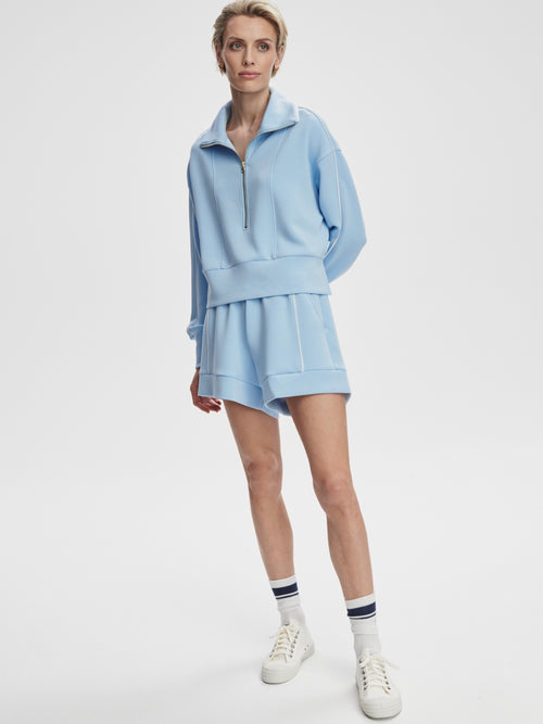Davenport Half Zip in Airy Blue
