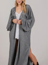 Float Away Metallic Kimono in Midnight