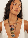 Julia Necklace in Red & Black