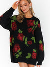 Summit Sweater in Send Me Roses Knit