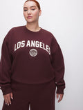 Brushed Fleece Graphic Crew Sweatshirt Los Angeles