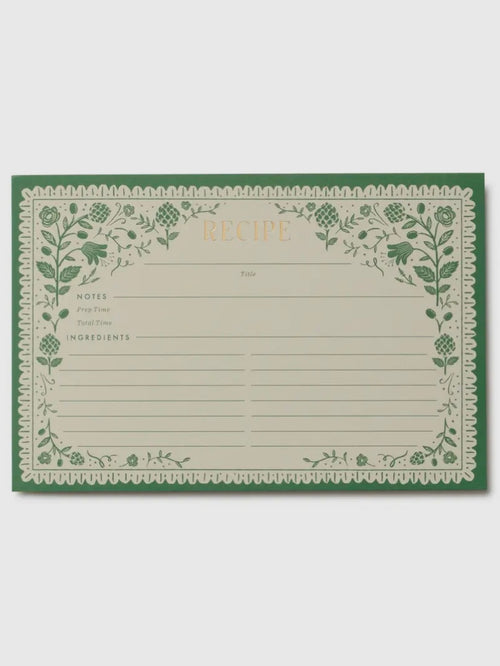 Artichoke Recipe Cards Pack of 12