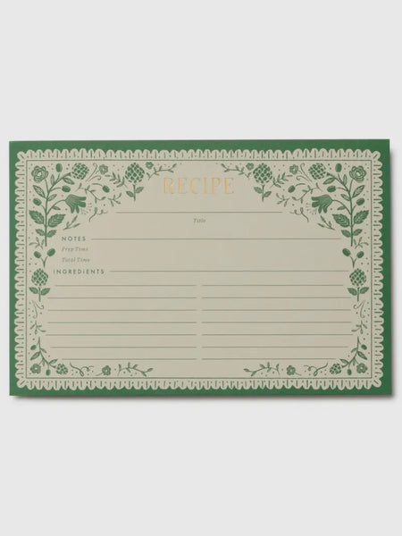 Artichoke Recipe Cards Pack of 12