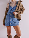 Edie Denim Skirtall in Nimbus