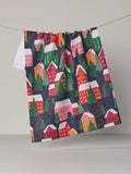 Alpine Village Tea Towel