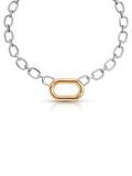 Luna Mixed Metal Link Necklace