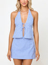 April Top in Morning Gingham