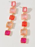 Bring The Blush Gem Earrings