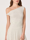 Ciarra Dress in Ivory Polka Dot