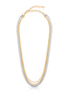 Mixed Metal Strands Necklace