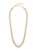 Mixed Metal Strands Necklace