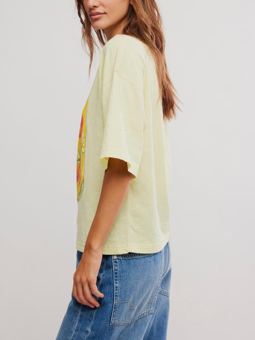In Spring Tee in Lemon Water Combo