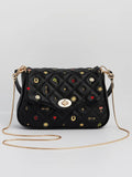 Mary Motif Quilted Crossbody Clutch
