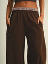 On The Double Layered Sweat Pant in Chocolate