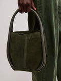 Barlow Bucket Bag in Dark Olive