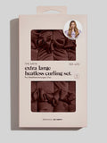 XL Satin Heatless Curling Set in Chocolate