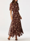 Aria Dress in Rust Floral