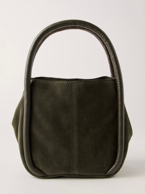 Barlow Bucket Bag in Dark Olive