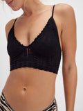 Heirloom Seamless Bralette in Black