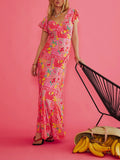 Elodie Dress in Passion Fruit