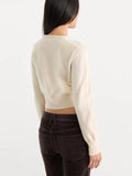 The Fine Knit Cardigan in Pearl