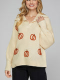 Pumpkin Spice & Everything Nice Sweater in Ivory