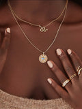 Slither Necklace in Labradorite