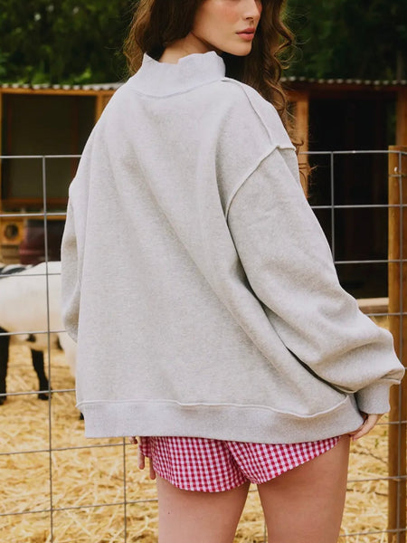 AR Reversible Sweatshirt in Grey