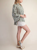 Stripe Season Blouse in Olive