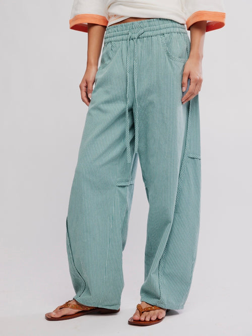 Something Good Pant in Blue Trellis Combo