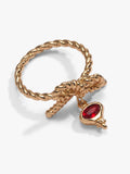 Ornament Charm Shakey Ring