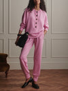 The Slim Cuff Pant 27.5 in Moonlite Mauve