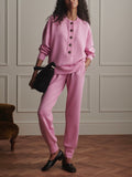 The Slim Cuff Pant 27.5 in Moonlite Mauve