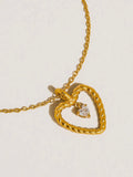 Freya CZ Heart Necklace