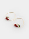 Cherries Big Hoop Earrings