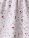 Festive Frenchies Tea Towel