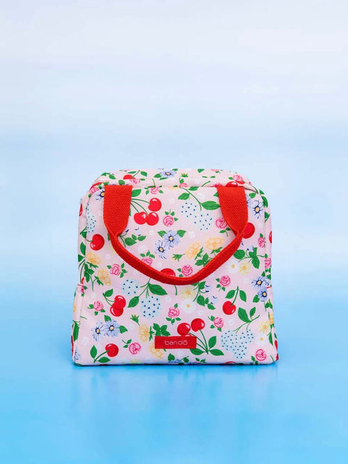 Lunch Tote in Flowers & Fruit