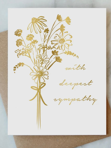 Bouquet Sympathy Card