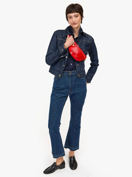 Petite Fanny in Super Red Pucker Patent