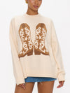 Stay Awhile Sweater in Cowboy Boot Knit