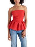 Amari Strapless Top in Red