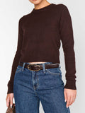 Tuck In Sweater in Mocha Knit