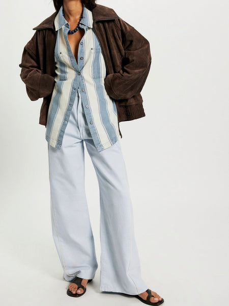 Crossroads Stripe Shirt in Indigo Combo