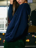 Lucky Duck Cardigan in Navy