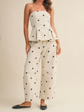Spot The Difference Set in Ivory Polka Dot