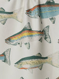 Hooked On Fishing Tea Towel