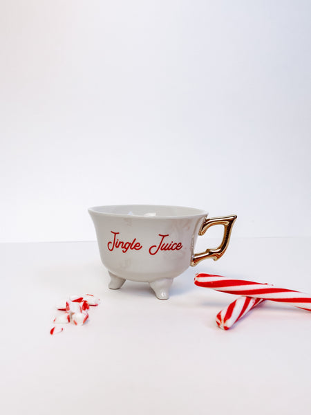 Let's Get Holly Jolly Vintage Teacup