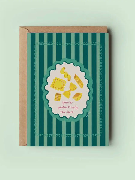 Pasta-Tively the Best Greeting Card