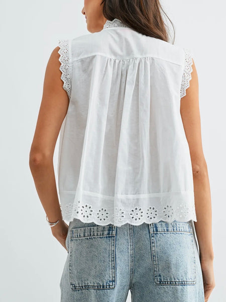 Countryside Cotton Blouse in White