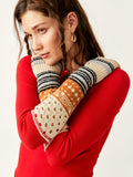 Cozy Craft Cuff Top in Red Combo